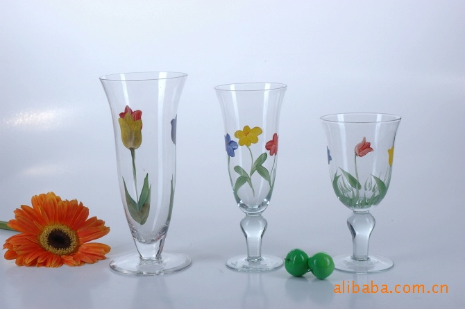 【有花色玻璃罐】價格,廠家,圖片,玻璃工藝品,淄博艾莎輕工制品銷售-